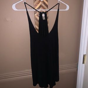 Black v neck tank top